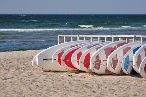 standup paddeling surfbrett strand rostock warnemünde 